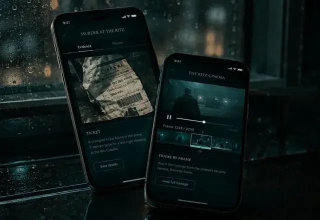 黄果短剧下载 APP 界面预览：证物放大镜与逐帧回看